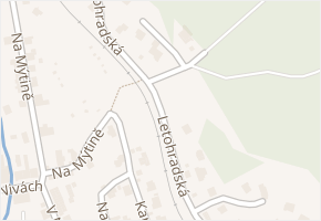 Letohradská v obci Jablonec nad Nisou - mapa ulice