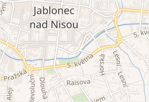 Lipanská v obci Jablonec nad Nisou - mapa ulice