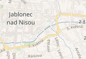 Luční v obci Jablonec nad Nisou - mapa ulice