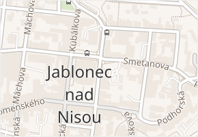 Mírové náměstí v obci Jablonec nad Nisou - mapa ulice