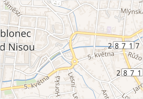 Mostecká v obci Jablonec nad Nisou - mapa ulice