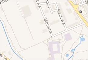 Mozartova v obci Jablonec nad Nisou - mapa ulice