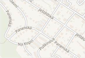 Na Kopci v obci Jablonec nad Nisou - mapa ulice