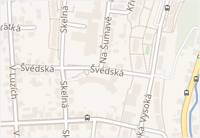 Na Šumavě v obci Jablonec nad Nisou - mapa ulice