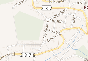 Na Svahu v obci Jablonec nad Nisou - mapa ulice