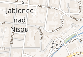 náměstí Dr. Farského v obci Jablonec nad Nisou - mapa ulice