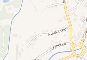 Nová osada v obci Jablonec nad Nisou - mapa ulice