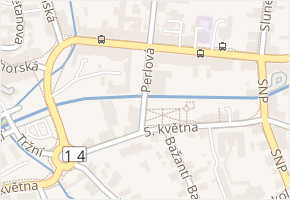 Perlová v obci Jablonec nad Nisou - mapa ulice