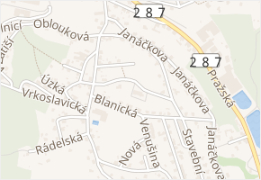 Petřínská v obci Jablonec nad Nisou - mapa ulice