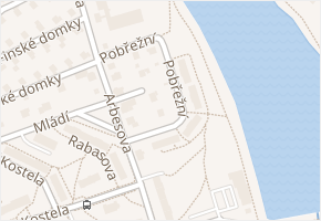 Pobřežní v obci Jablonec nad Nisou - mapa ulice