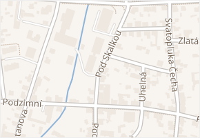 Pod Skalkou v obci Jablonec nad Nisou - mapa ulice