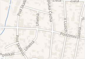 Podzimní v obci Jablonec nad Nisou - mapa ulice