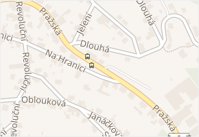 Pražská v obci Jablonec nad Nisou - mapa ulice