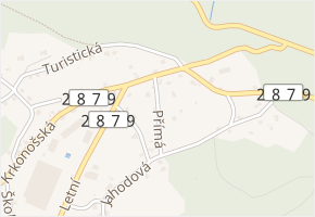 Přímá v obci Jablonec nad Nisou - mapa ulice