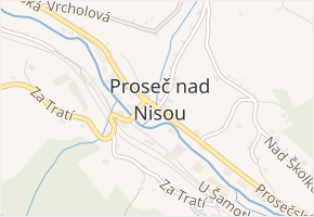 Prosečská v obci Jablonec nad Nisou - mapa ulice