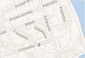 Rabasova v obci Jablonec nad Nisou - mapa ulice