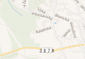 Rádelská v obci Jablonec nad Nisou - mapa ulice