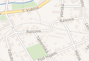 Raisova v obci Jablonec nad Nisou - mapa ulice