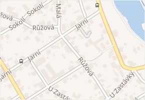 Růžová v obci Jablonec nad Nisou - mapa ulice