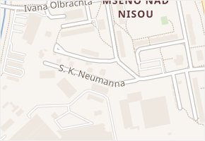S. K. Neumanna v obci Jablonec nad Nisou - mapa ulice