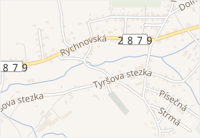 Schovaná v obci Jablonec nad Nisou - mapa ulice