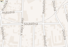 Souběžná v obci Jablonec nad Nisou - mapa ulice