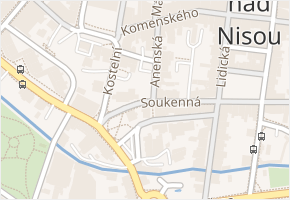 Soukenná v obci Jablonec nad Nisou - mapa ulice