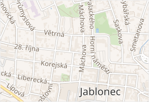 Svahová v obci Jablonec nad Nisou - mapa ulice