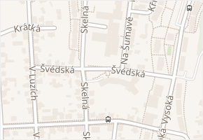 Švédská v obci Jablonec nad Nisou - mapa ulice