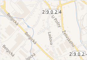 Třeboňská v obci Jablonec nad Nisou - mapa ulice
