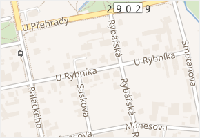 U Rybníka v obci Jablonec nad Nisou - mapa ulice