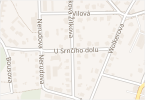 U Srnčího dolu v obci Jablonec nad Nisou - mapa ulice