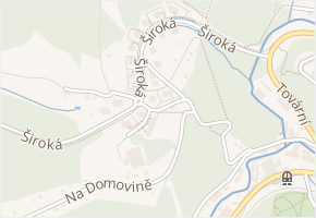 U Tenisu v obci Jablonec nad Nisou - mapa ulice
