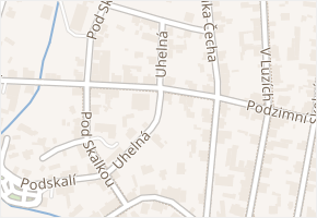 Uhelná v obci Jablonec nad Nisou - mapa ulice