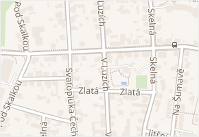 V Luzích v obci Jablonec nad Nisou - mapa ulice