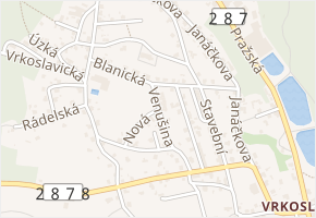 Venušina v obci Jablonec nad Nisou - mapa ulice