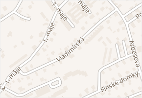 Vladimírská v obci Jablonec nad Nisou - mapa ulice