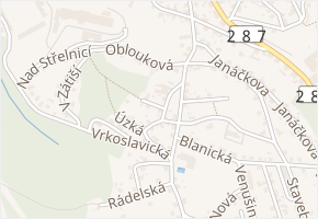 Západní v obci Jablonec nad Nisou - mapa ulice