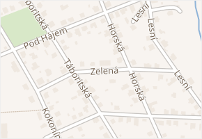 Zelená v obci Jablonec nad Nisou - mapa ulice