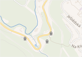 Zelené údolí v obci Jablonec nad Nisou - mapa ulice