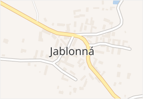 Jablonná v obci Jablonná - mapa části obce