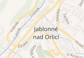Česká v obci Jablonné nad Orlicí - mapa ulice