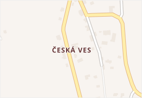 Česká Ves v obci Jablonné v Podještědí - mapa části obce