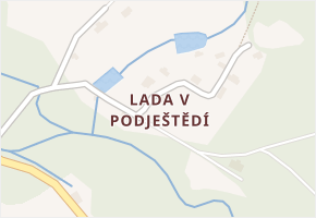 Lada v Podještědí v obci Jablonné v Podještědí - mapa části obce