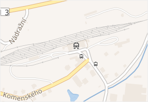 Nádražní v obci Jablonné v Podještědí - mapa ulice