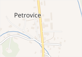 Petrovice v obci Jablonné v Podještědí - mapa části obce