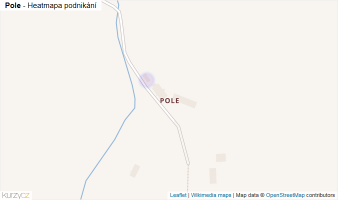 Mapa Pole - Firmy v části obce.