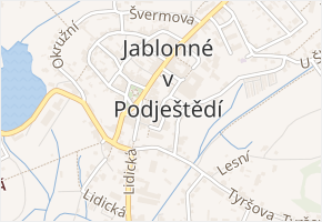 Školní v obci Jablonné v Podještědí - mapa ulice
