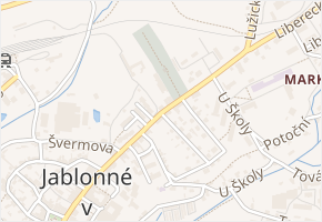 Smetanova v obci Jablonné v Podještědí - mapa ulice