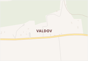 Valdov v obci Jablonné v Podještědí - mapa části obce